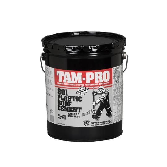 TAM-PRO 801 Plastic Roof Cement - Summer Grade - 5 Gallon Pail