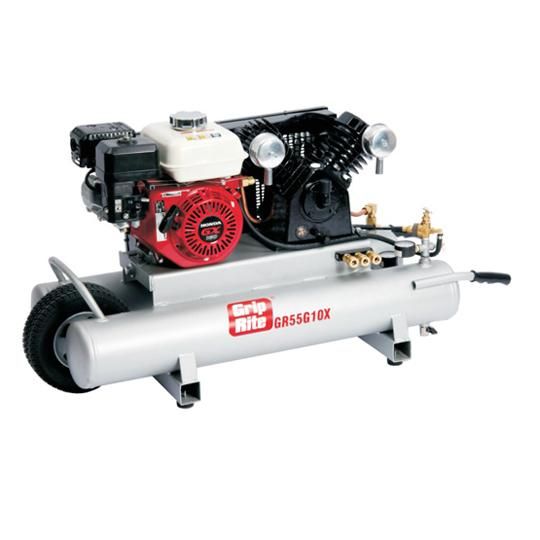 10 Gallon Honda Motor 5.5 HP Gas Wheelbarrow Compressor