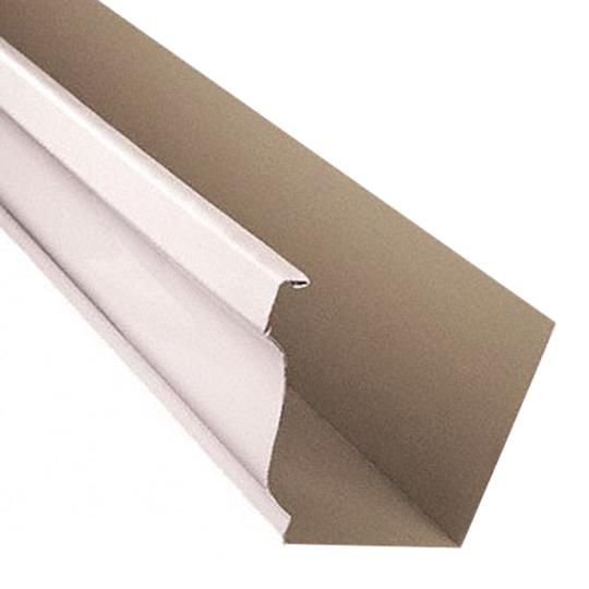 .032" x 7" x 25' K-Style Painted Aluminum Gutter Straight Back
