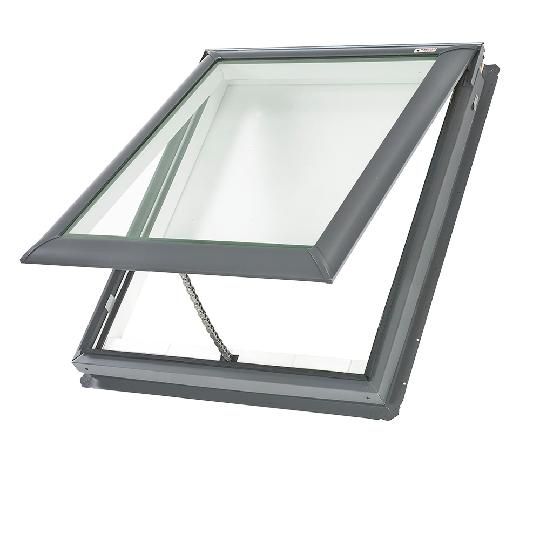 Manual "Fresh Air" Deck-Mounted Skylight with Aluminum Cladding & Snowload Low-E3 Glass