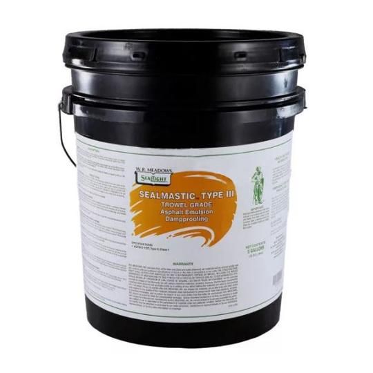 SealMastic&trade; Emulsion Type III Trowel-Grade Dampproofing - 5 Gallon Pail