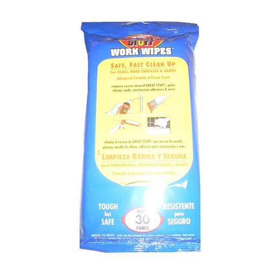 GREAT STUFF&trade; Work Wipes - Pack of 30