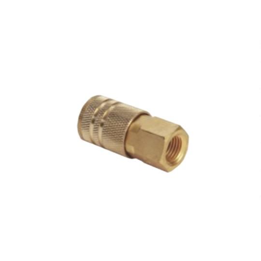 1/4" I/M Series Industrial Brass Coupler with 3/8" Female NPT Thread