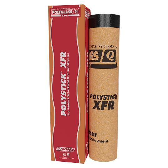 Polystick&reg; XFR Fire Resistant Self-Adhered Roof Underlayment