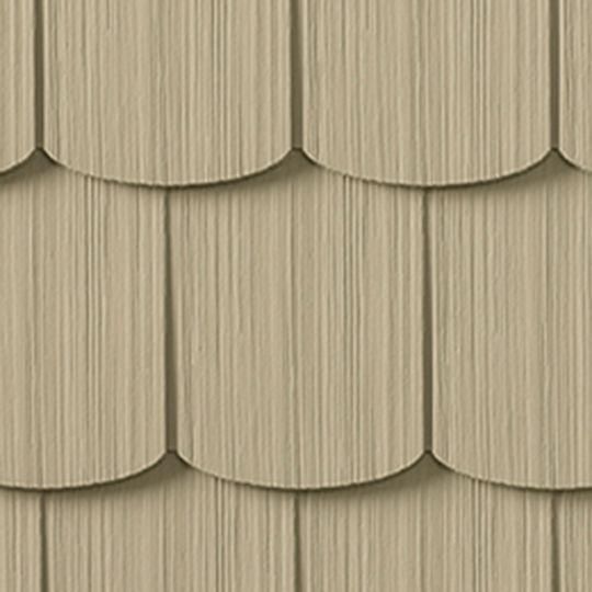 Cedar Impressions&reg; Single 6-1/3" Polymer Scallop Edge Shingle Siding