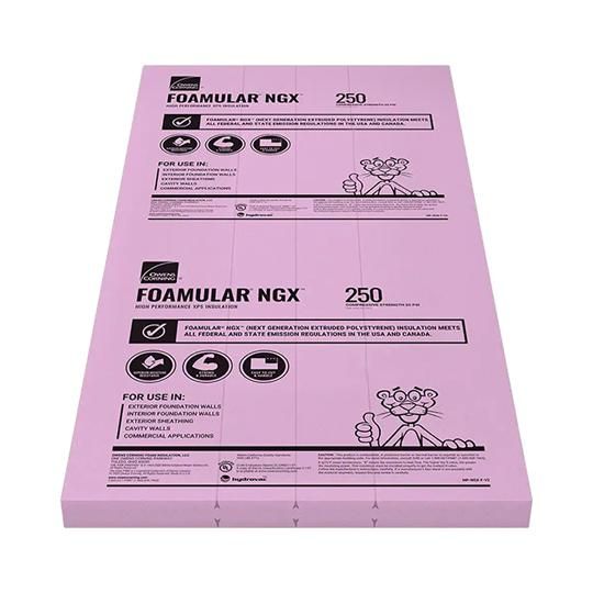 3/4" x 4' x 8' FOAMULAR&reg; NGX&trade; 250 Scored Tongue & Groove (TG) Extruded Polystyrene (XPS) Rigid Foam Insulation