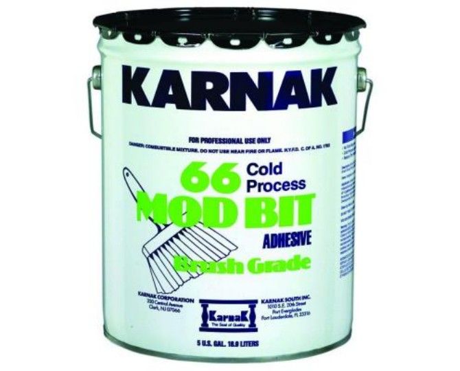 Karnak #66AF Modified Bitumen Adhesive Brush Grade - 5 Gallon Pail