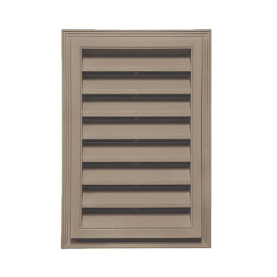 Mid-America Siding Components 12" x 18" Classic Style Rectangle Gable Vent Sandstone Beige (021)