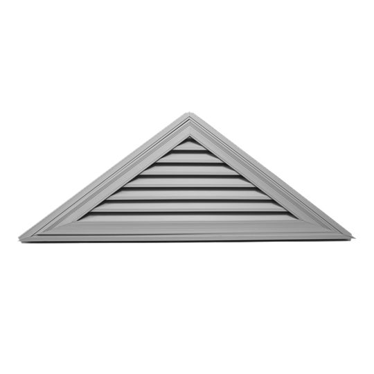 Mid-America Siding Components 21" x 62-1/2" Triangle Gable Vent with 8/12 Pitch Paintable (030)
