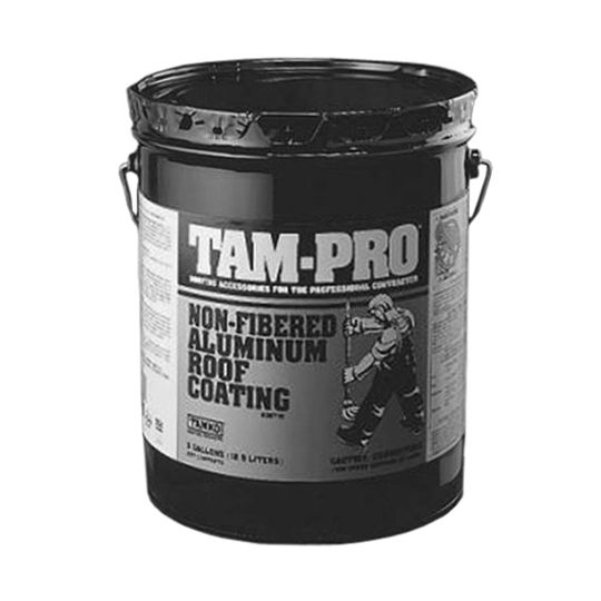 TAMKO TAM-PRO 834 2 Lb. Non-Fibered Aluminum Roof Coating - 5 Gallon Pail