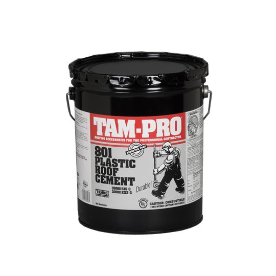 TAMKO TAM-PRO 801 Plastic Roof Cement - Summer Grade - 5 Gallon Pail
