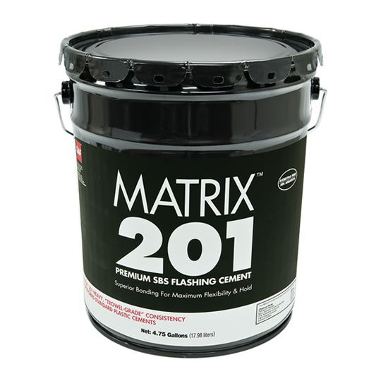 GAF Matrix&trade; 101 Premium SBS Membrane Adhesive 5 Gallon Pail Black