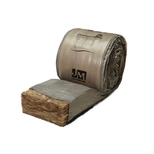 Johns Manville 3-1/2" 15" x 32' ComfortTherm&reg; Poly-Wrapped Fiberglass Roll Insulation 40 Sq. Ft. Roll