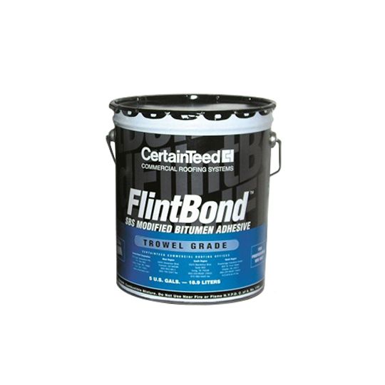 CertainTeed Roofing FlintBond Modified Bitumen Trowel Grade Adhesive - 5 Gallon Pail