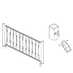 Certainteed - Evernew Kingston Stair Kit Square Baluster 36X8'