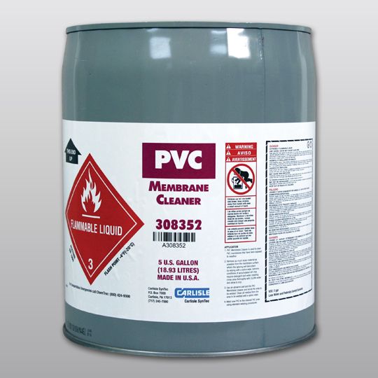 Carlisle SynTec Sure-Flex&trade; PVC Membrane Cleaner 5 Gallon Pail Clear