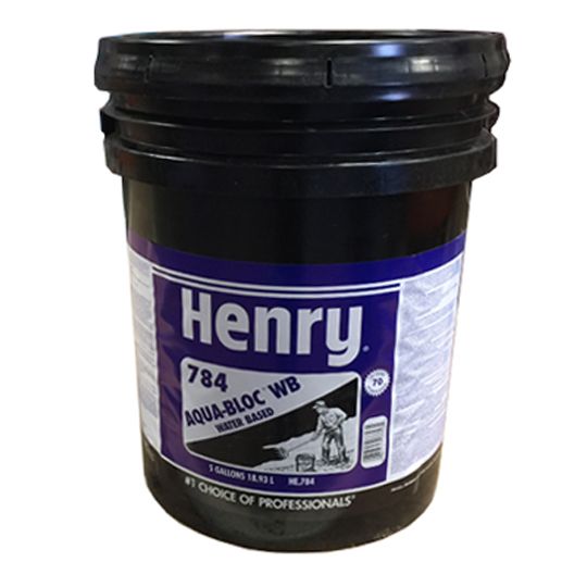 Henry Company Aqua-Bloc&reg; WB (Water-Based) Elastomeric Asphalt Emulsion Waterproofing - 5 Gallon Pail Black