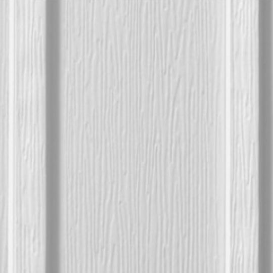 Edco Products 12" Steel-Kore Vertical Board & Batten Steel Siding - PVC Finish Colonial White