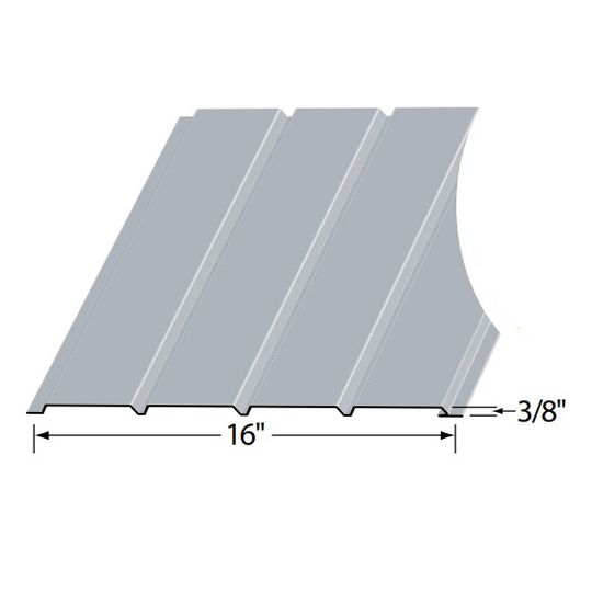 Edco Products Aluma-Kore Plain Quad Solid Soffit - PVC Finish Charcoal Grey