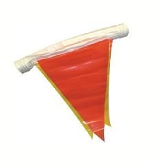 C&R Manufacturing 100' Warning Pennant Flags