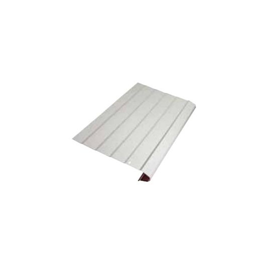 Quality Edge .024" x 13-1/2" x 61" TruGuard Aluminum Gutter Protection Panel Only White (280)