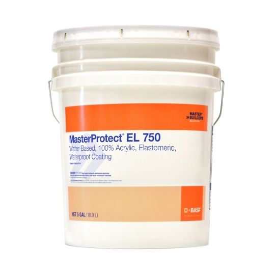 BASF MasterProtect&reg; EL 750 Waterproof Coating - Smooth Texture - 5 Gallon Pail Pastel Tint Base