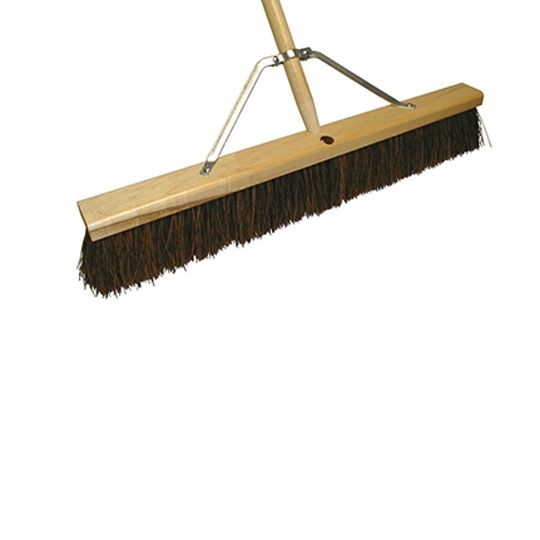 The Brush Man 30" Floor Sweep with Palmyra Fill & Heavy-Duty Leg Brace (Roofers Felt Broom)