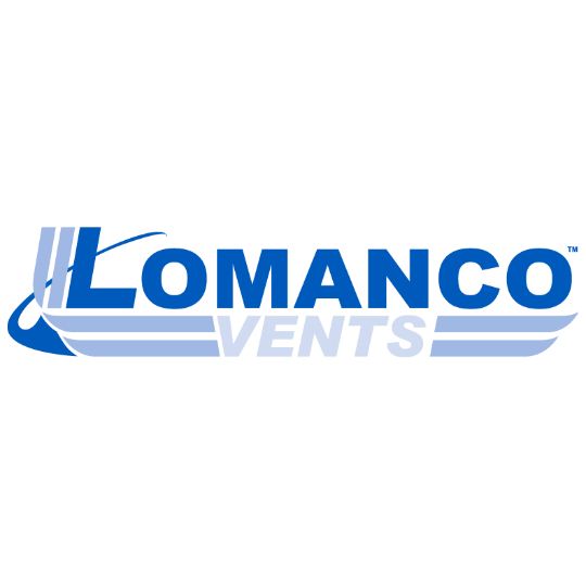 Lomanco Model 750-GS Galvanized Slant Back Static Roof Louver with Screen Weathered Bronze