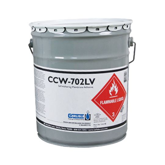 Carlisle Coatings & Waterproofing 702LV Low VOC Adhesive - 5 Gallon Pail Plum Red