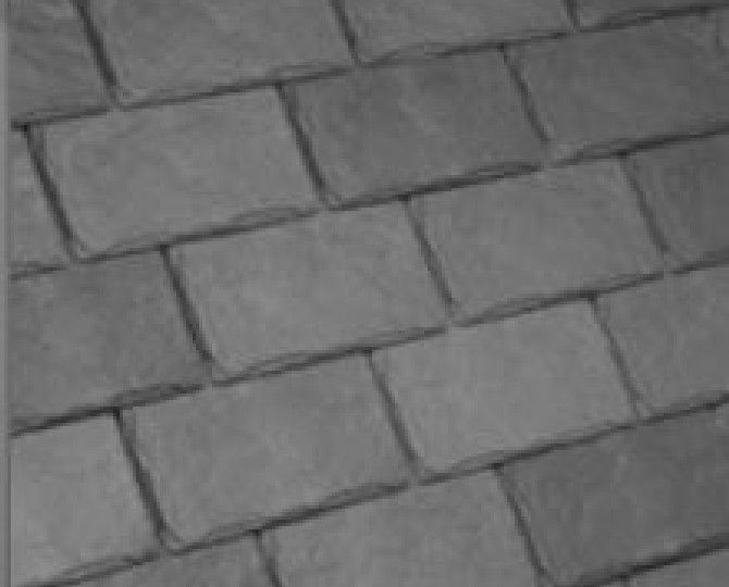 Davinci Roofscapes Single-Width Slate Field Shingles - Bundle of 22 Slate Grey