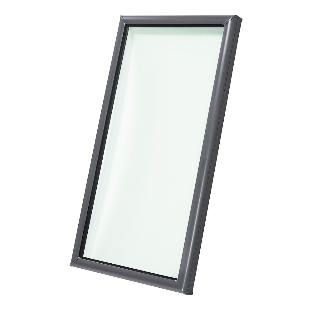 Velux 41-1/2" x 43" Fixed Curb-Mounted Skylight with Aluminum Cladding & Laminated Low-E3 Glass No Finish