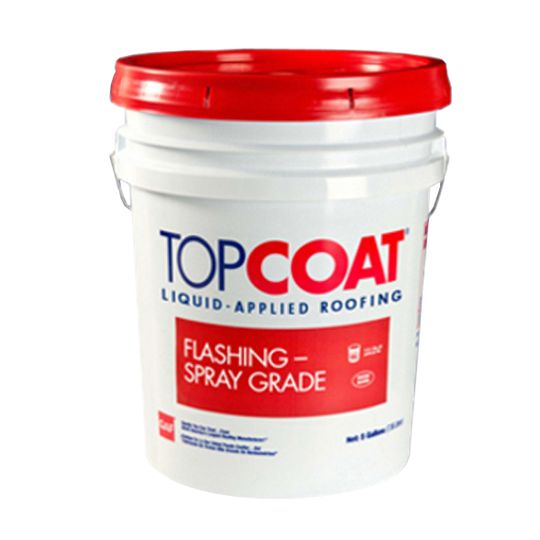 GAF TOPCOAT&reg; Flashing - Spray Grade 55 Gallon Drum Light Grey