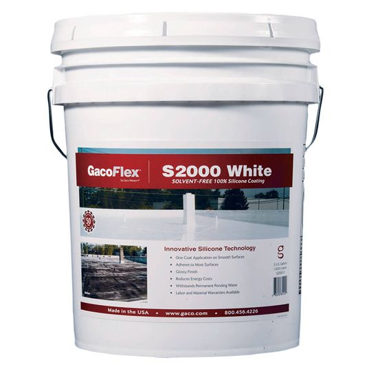 Gaco Western GacoFlex&reg; S20 Silicone Coating - 5 Gallon White