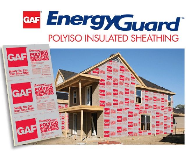 GAF 0.5" 4' x 8' High-Density (100 psi) Polyiso Roof Insulation
