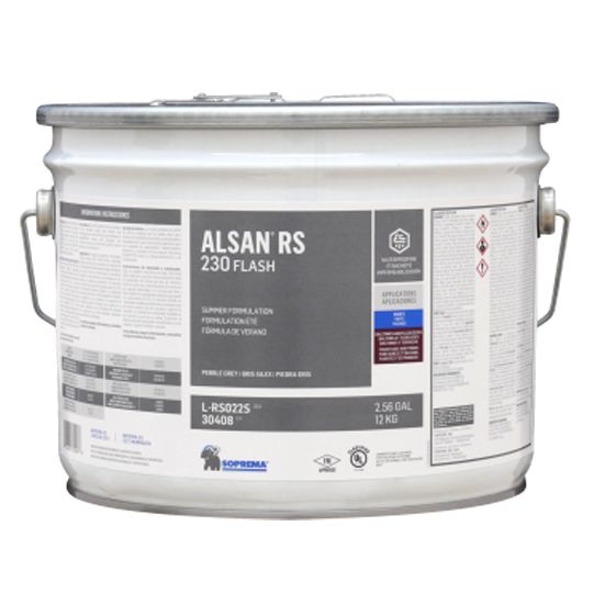 Soprema ALSAN&reg; RS 230 Flash - Winter Grade 2.6 Gallon Pail Traffic White