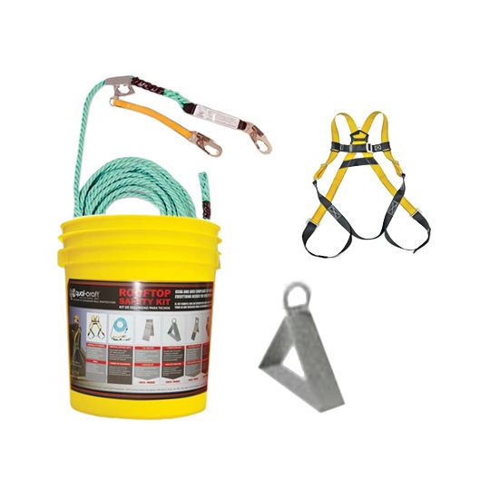 DOT Metal Products Roof Top Residential Fall Protection Kit
