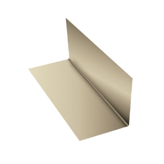 Metal Sales 3" x 4" x 7" Bent Aluminum Step Flashing - Bundle of 100 Bronze