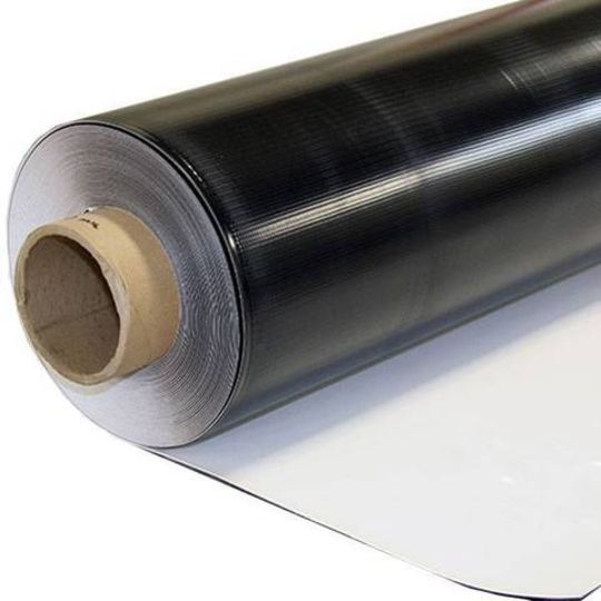 Carlisle SynTec 80 mil 10' x 100' Sure-Weld&reg; TPO Reinforced Standard Membranes with APEEL&trade; Protective Film Grey