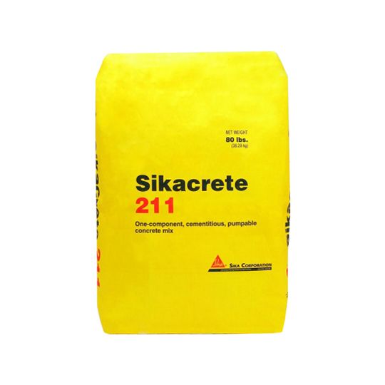 Sika Sikacrete&reg; 211 Pourable Concrete Mix - 80 Lb. Bag Grey