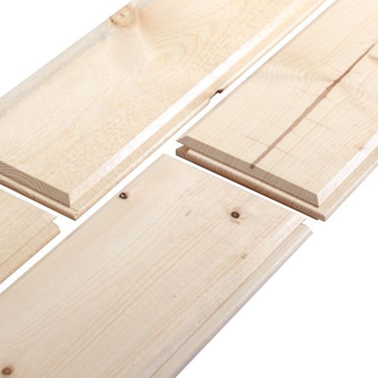 Woodtone 1" x 8" x 16' RealSoffit&trade; Ship Lapped Resawn Prime V-Groove