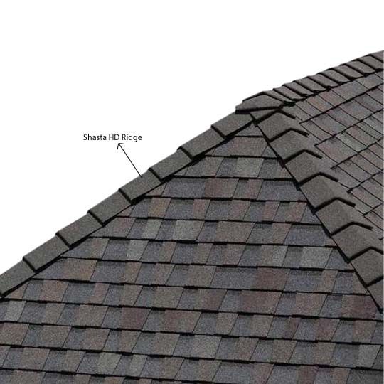 PABCO Roofing Products 10" Shasta HD Ridge - 20 Lin. Ft. Box Mountain Wood