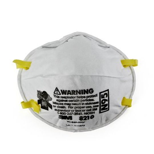 3M 8210 Particulate Respirator with Dual Strap - Box of 20 White