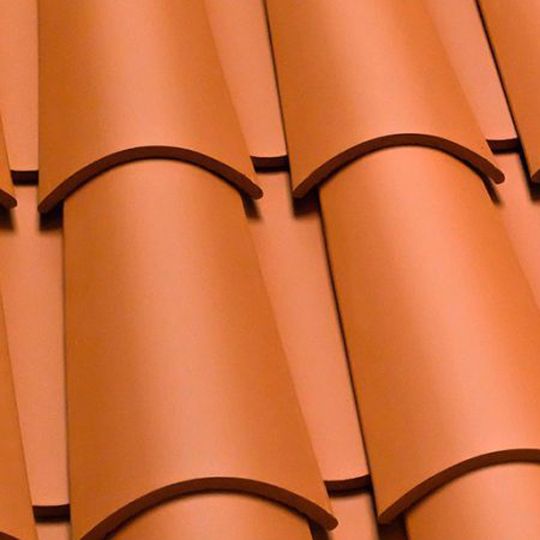 Verea Clay Tile Barrel Roof Tile Peach