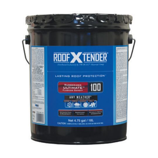 TRI-BUILT ROOF X TENDER&reg; Intermediate Grade 100 Ultimate Rubberized Flashing Cement 3 Gallon Pail
