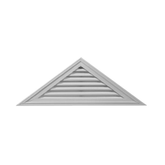 TRI-BUILT 17" x 70-1/2" Triangle Gable Vent for 5/12 Pitch White (001)