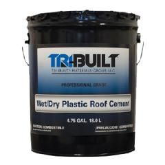 TRI-BUILT Wet/Dry Plastic Roof Cement - Summer Grade