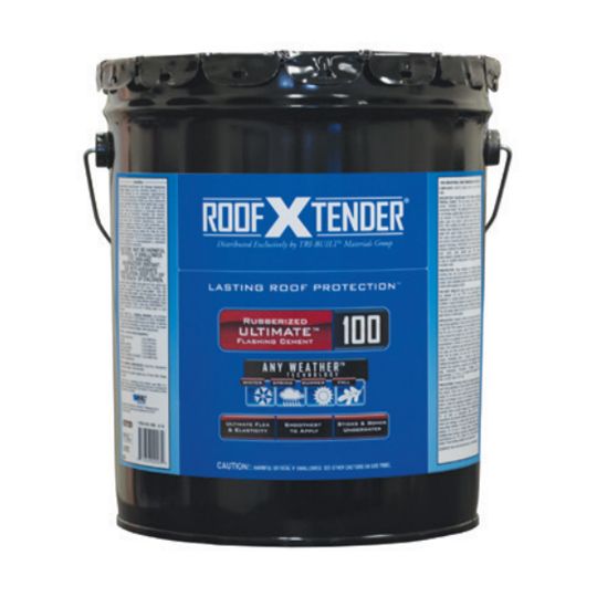 TRI-BUILT ROOF X TENDER&reg; Winter Grade 100 Ultimate Rubberized Flashing Cement 5 Gallon Pail