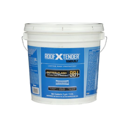 TRI-BUILT ROOF X TENDER&reg; 981 Butter Flash Silicone Patch & Sealant 2 Gallon Pail