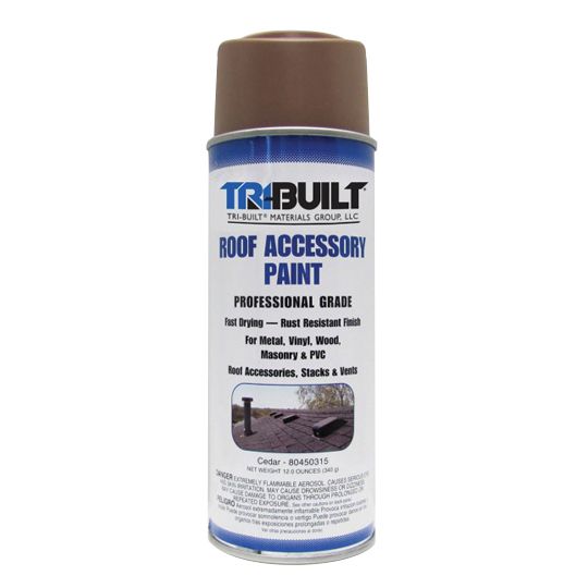 TRI-BUILT Roof Accessory Paint 12 Oz. Aerosol Can Weathered Wood