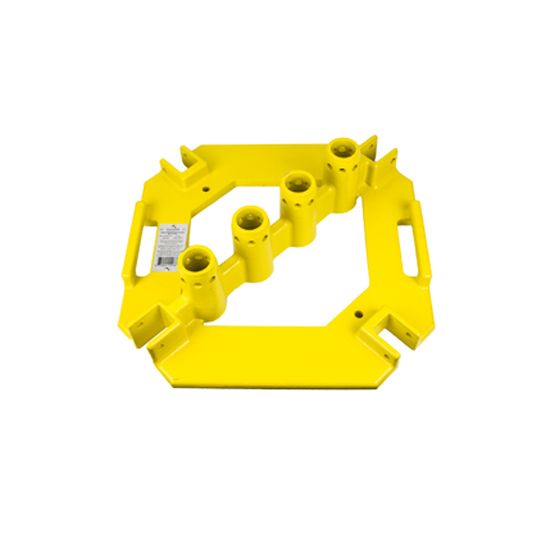 Guardian Fall Protection Quickset Multi-Directional Baseplate Yellow
